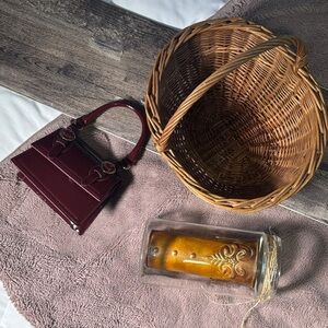 Call It Spring Glossy Burgundy Mini Top-Handle Bag